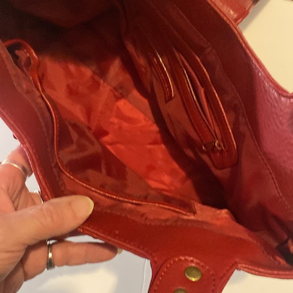 Tommy Hilfiger Y2K red faux leather bag free with bundle purchase over $100.00 - Picture 4 of 11